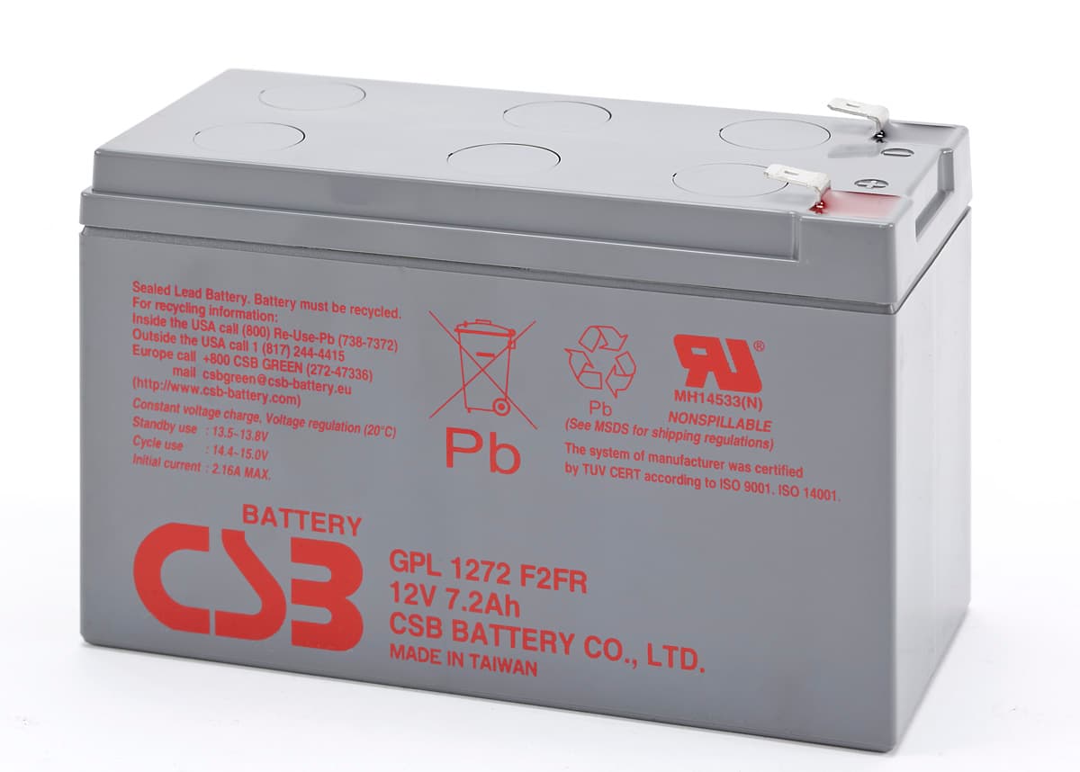 Batterie CSB GPL1272 12 V 7200 mAh 150,9 x 64,8 x 98,6 mm GPL1272F2
