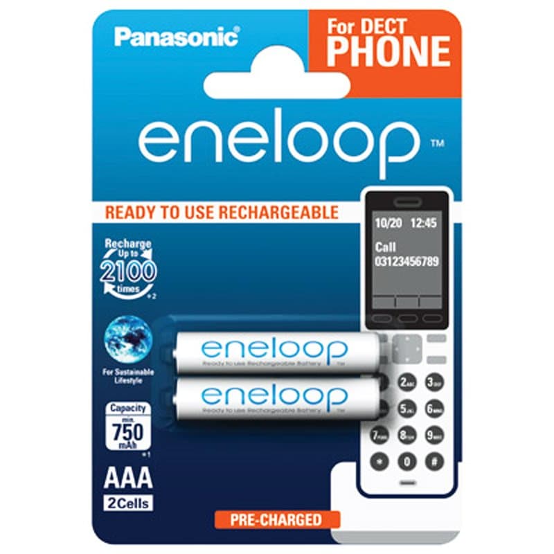 Micro pile blister eneloop DECT DECT BK4MCCE / 2DE Ni-MH 1.2V / 800 mAh