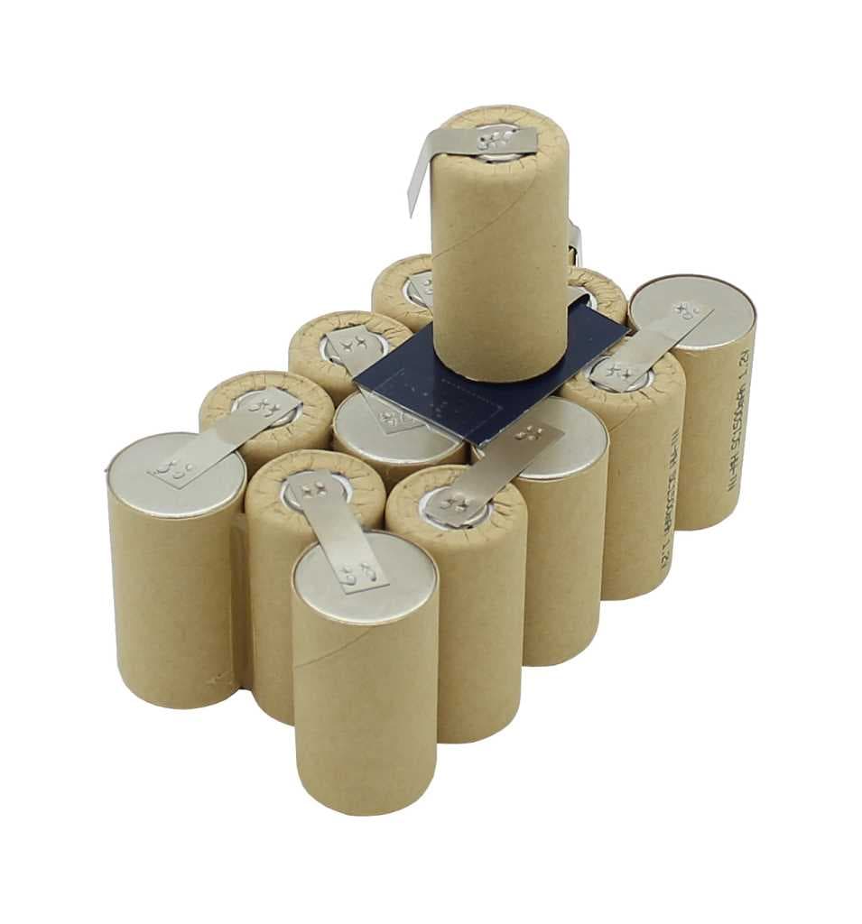 Insert pour batterie d'outils NiMH 18V 2.0Ah pour l'auto-installation, convient pour netto AK 18-2 MX