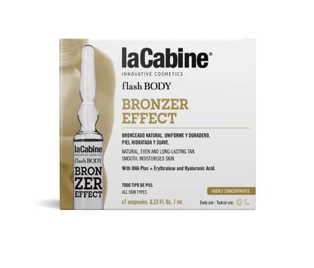 La Cabine Ampoules Pour Corps à Effet Bronzant 7x7ml