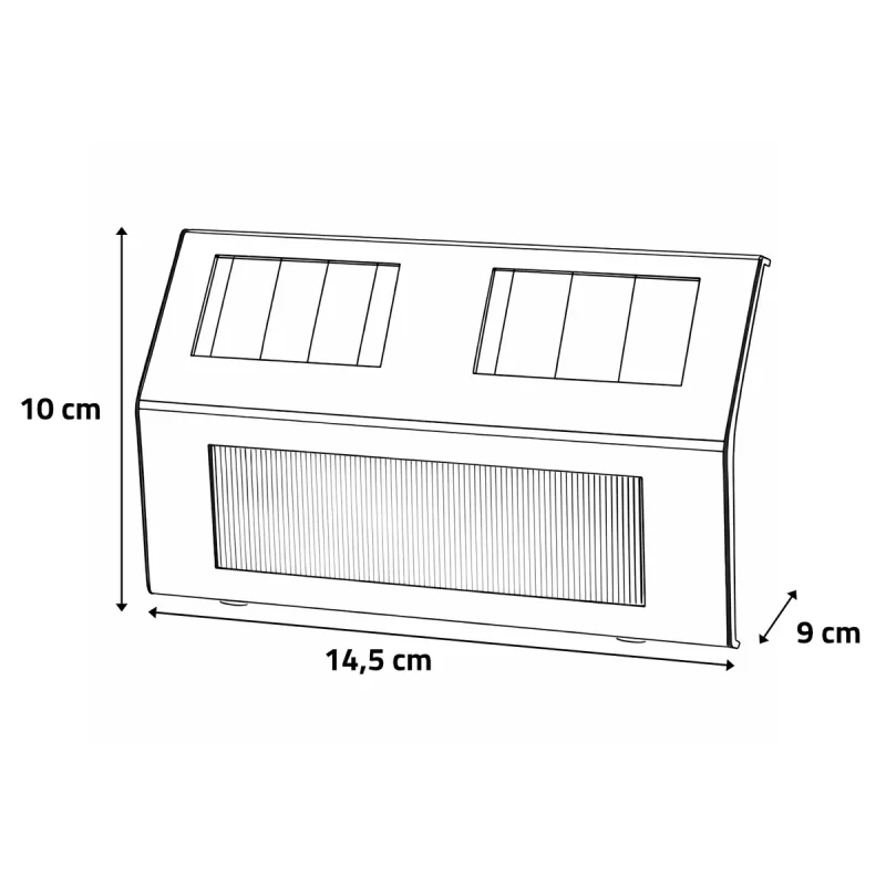Lot de 4 lampes solaires LED inox – Éclairage extérieur éco